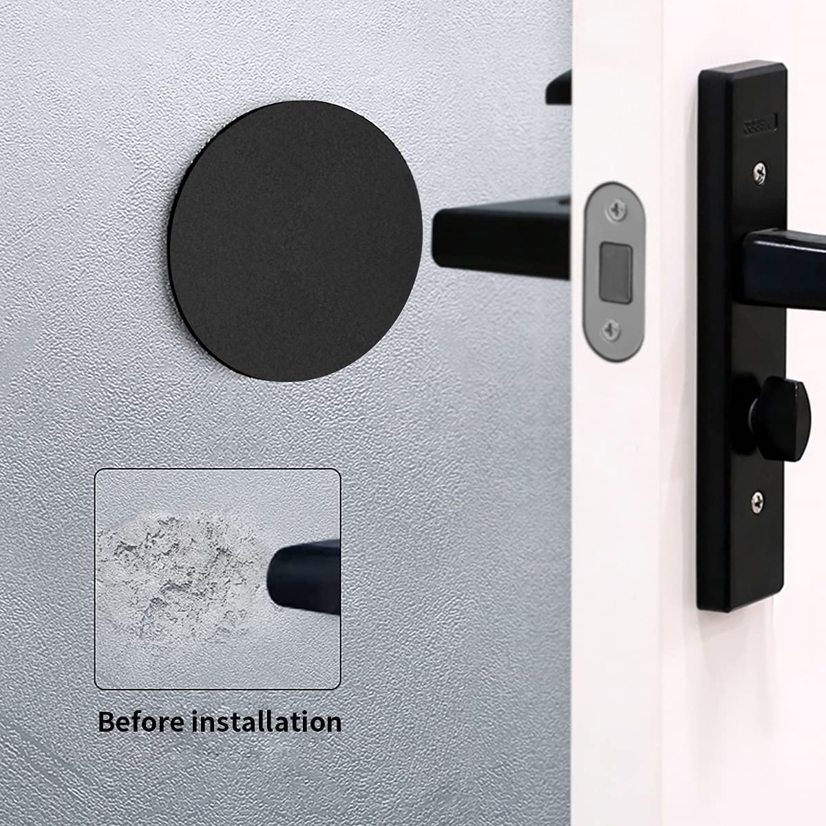 4 placas de espuma autoadhesivas, color negro, 300 mm de largo x 200 mm de ancho x 20 mm de grosor, con parte trasera adhesiva, alfombrilla antideslizante de espuma para muebles