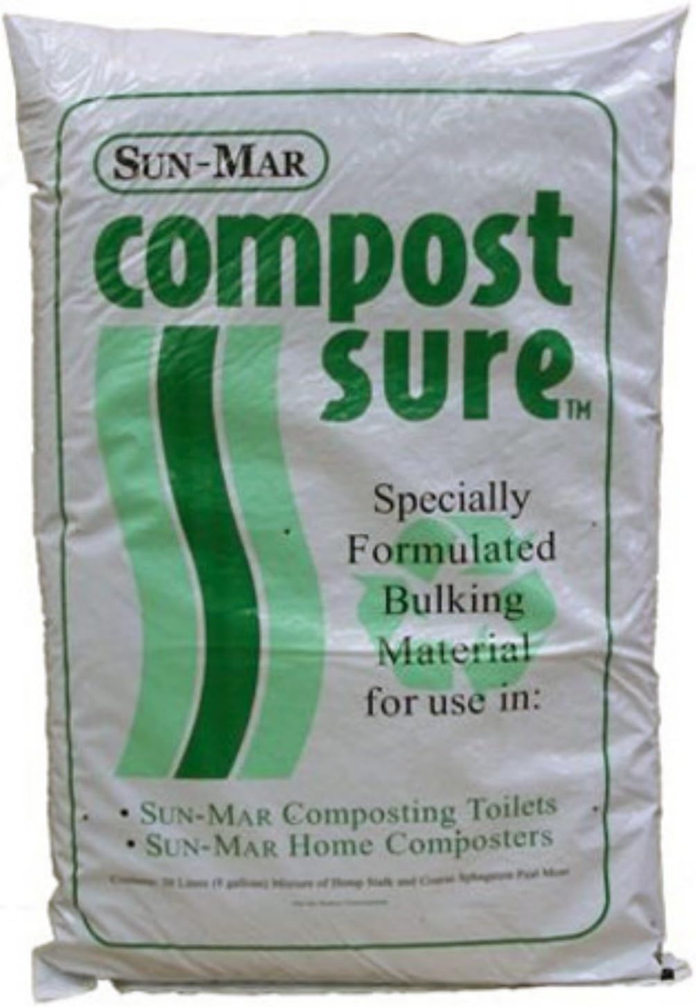 Sun-Mar Toilet Compost Starter Compost Sure Waterless Maximizes Aeration 8.0 lb.