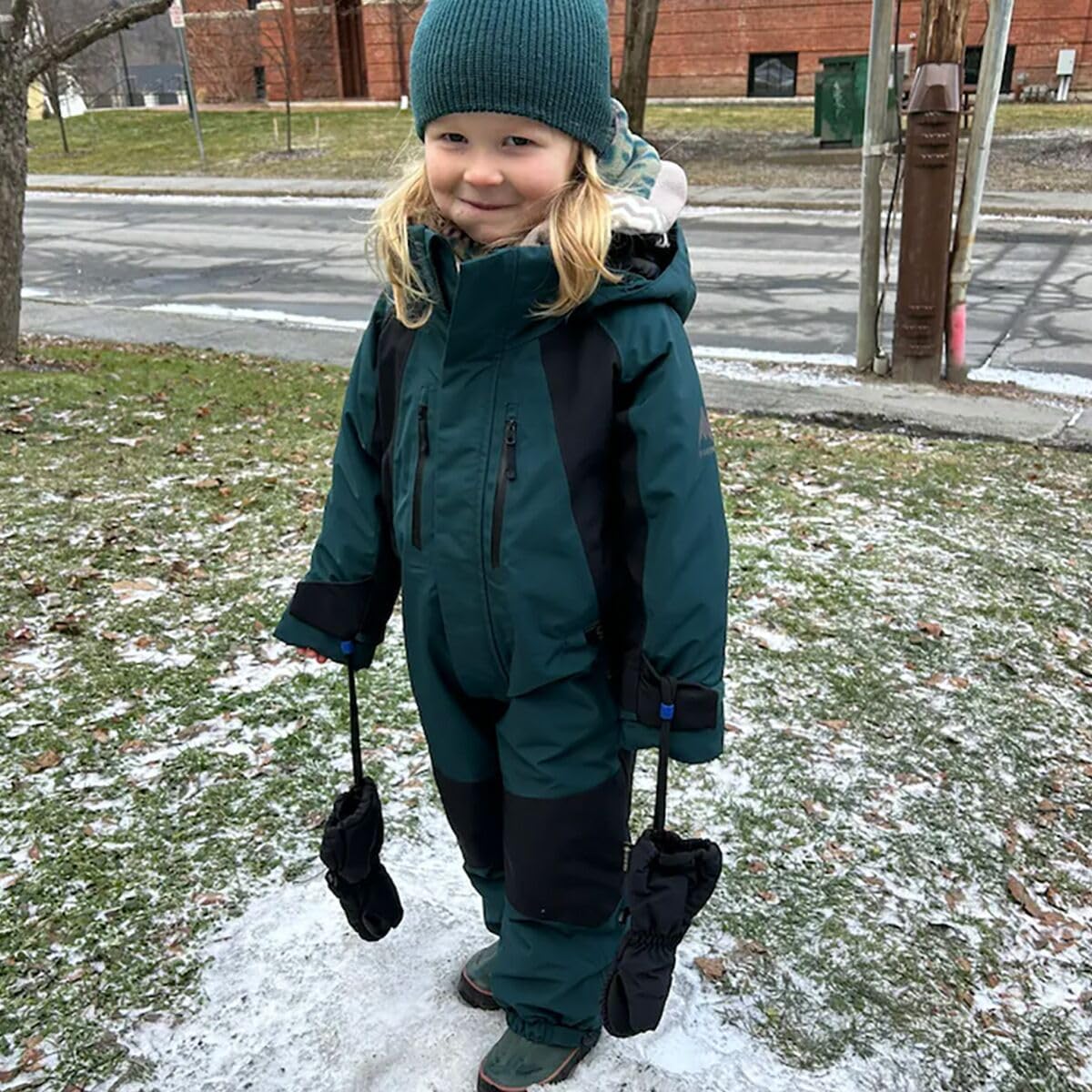 Burton Toddlers' Outbeam GORE-TEX 2L One Piece, Deep Emerald/True Black, 3T