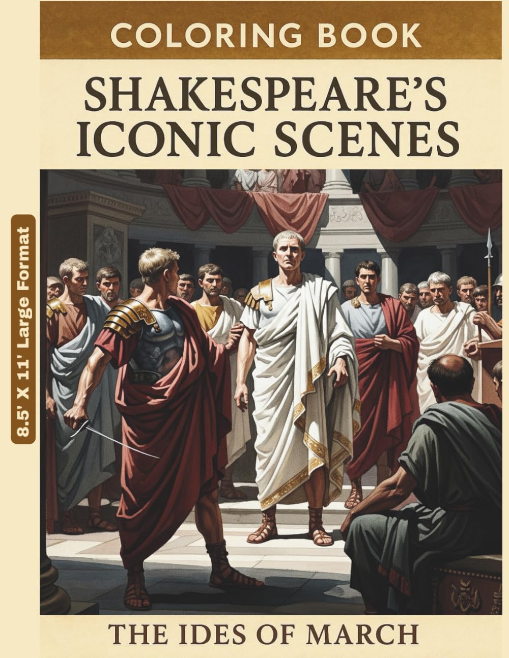 Coloring Book - Shakespeare’s Iconic Scenes: A Coloring Tribute to Shakespeare’s Dramatic Genius