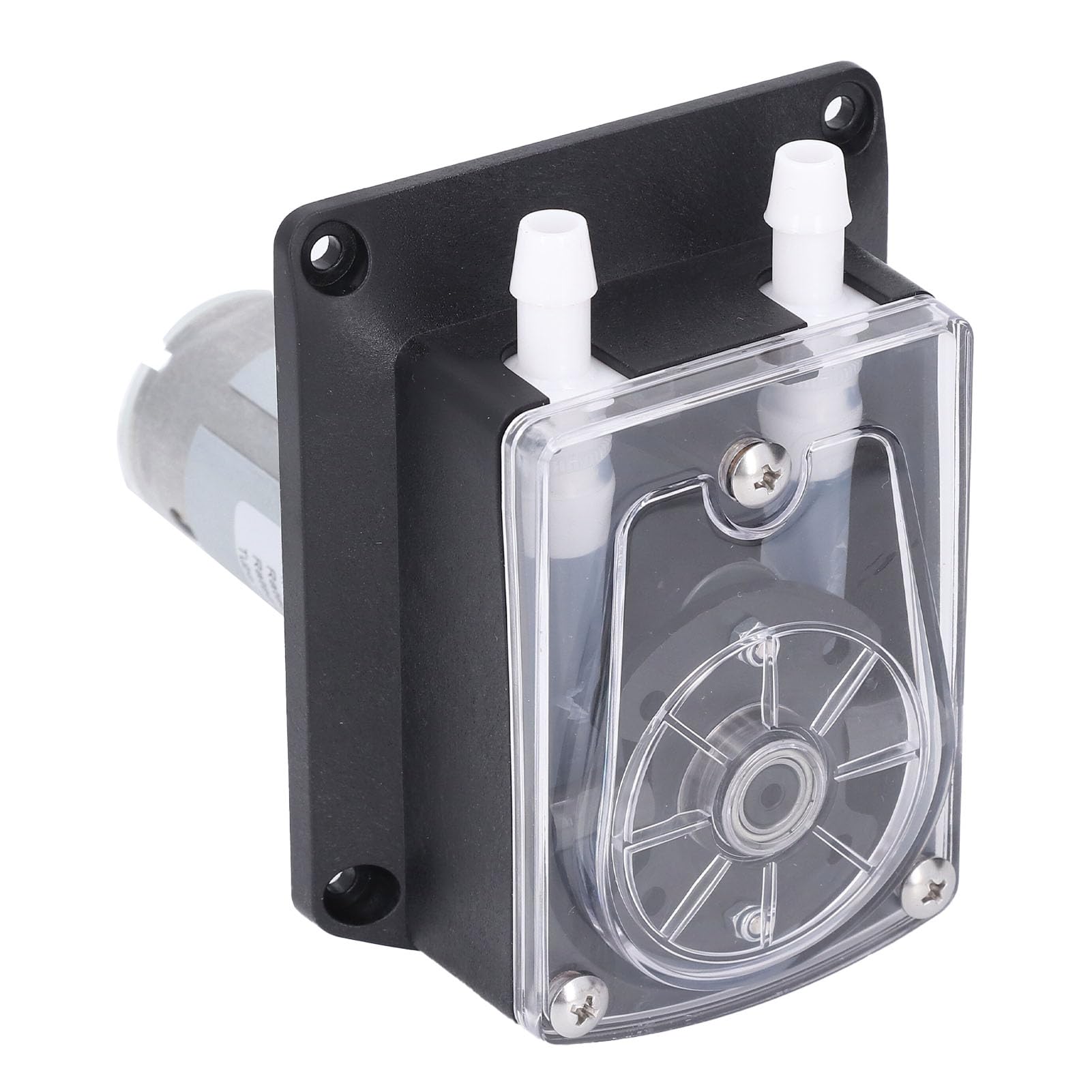 DC12V Head Peristaltic Pump, 1500ml / min Rate High Liquid Dosing Pump, Food Grade Silicone Tube, DC Gear Motor, for Washing Machines, Printers, Ink Delivery