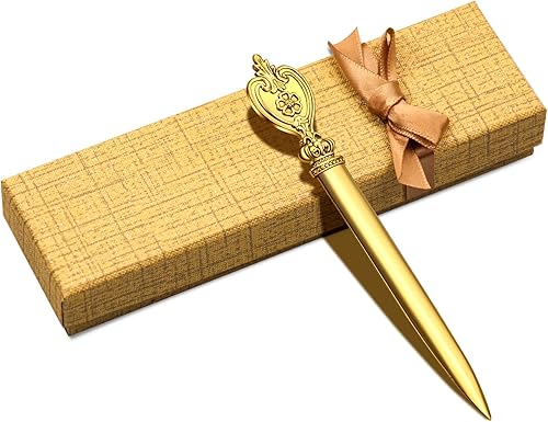 Abridor de cartas de escritorio de oficina, abridor de cartas, mango de agarre humanizado, abridor de sobres, cuchillo de papel con caja de regalo, disponible en Yaxa Colombia