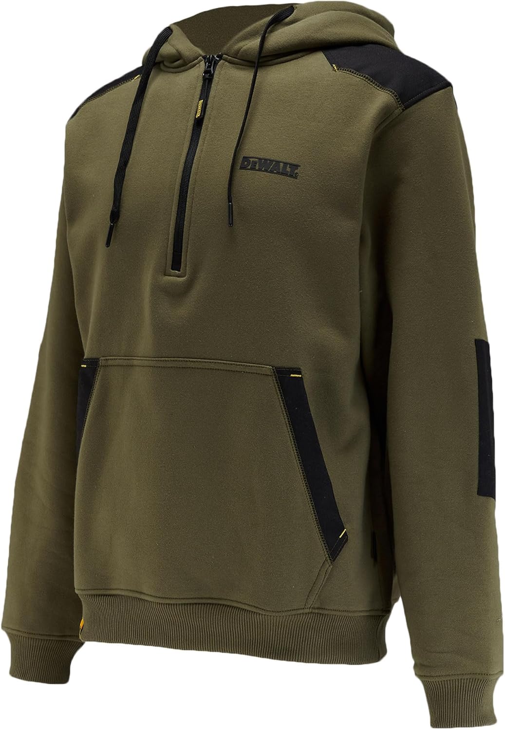 DEWALT Tough Hoodie, Cottonpoly and Cordura Reinforced, Work Hooded Sweatshirt