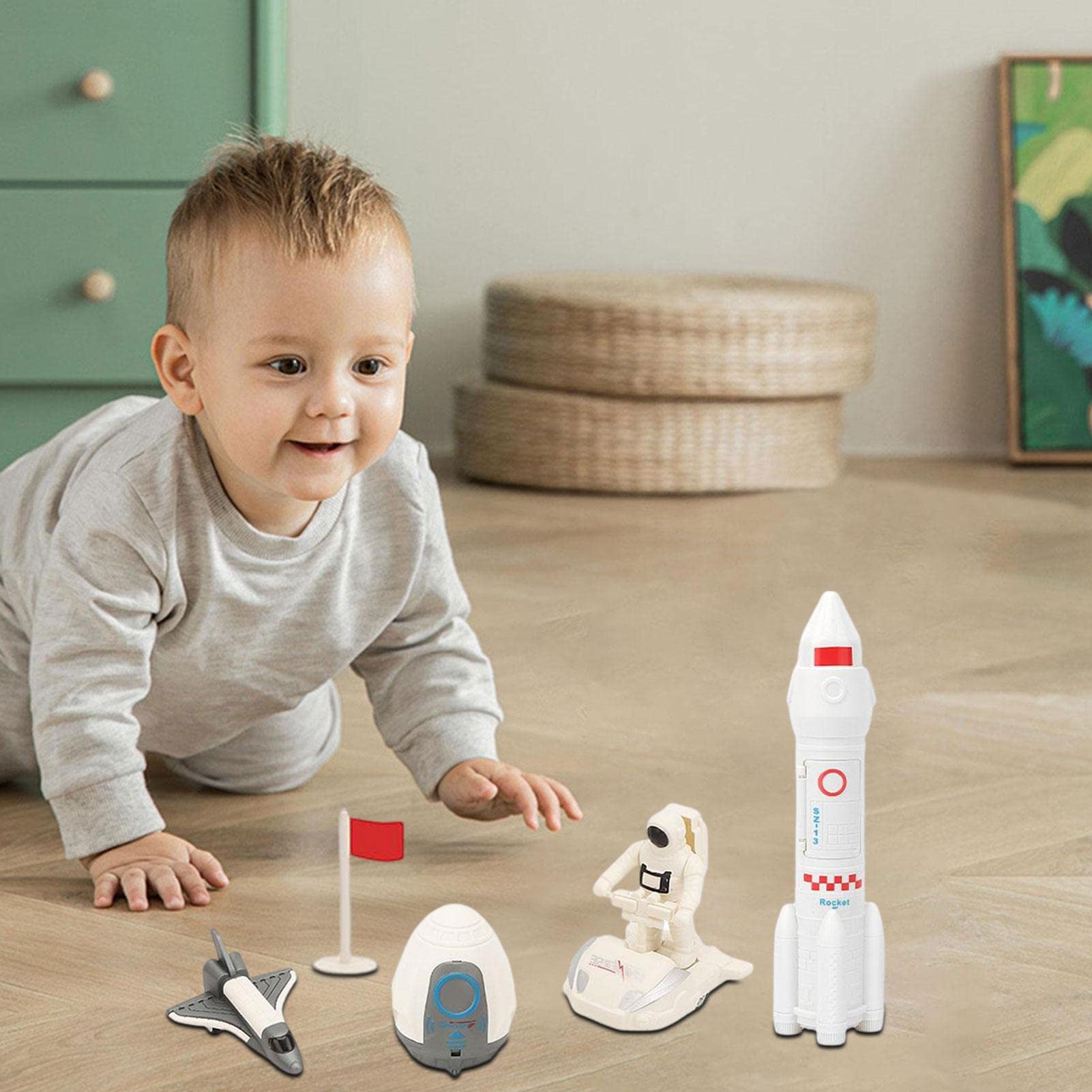 Amazon.co.jp: スペース ロケットのおもちゃ - 宇宙飛行士フィギュア 