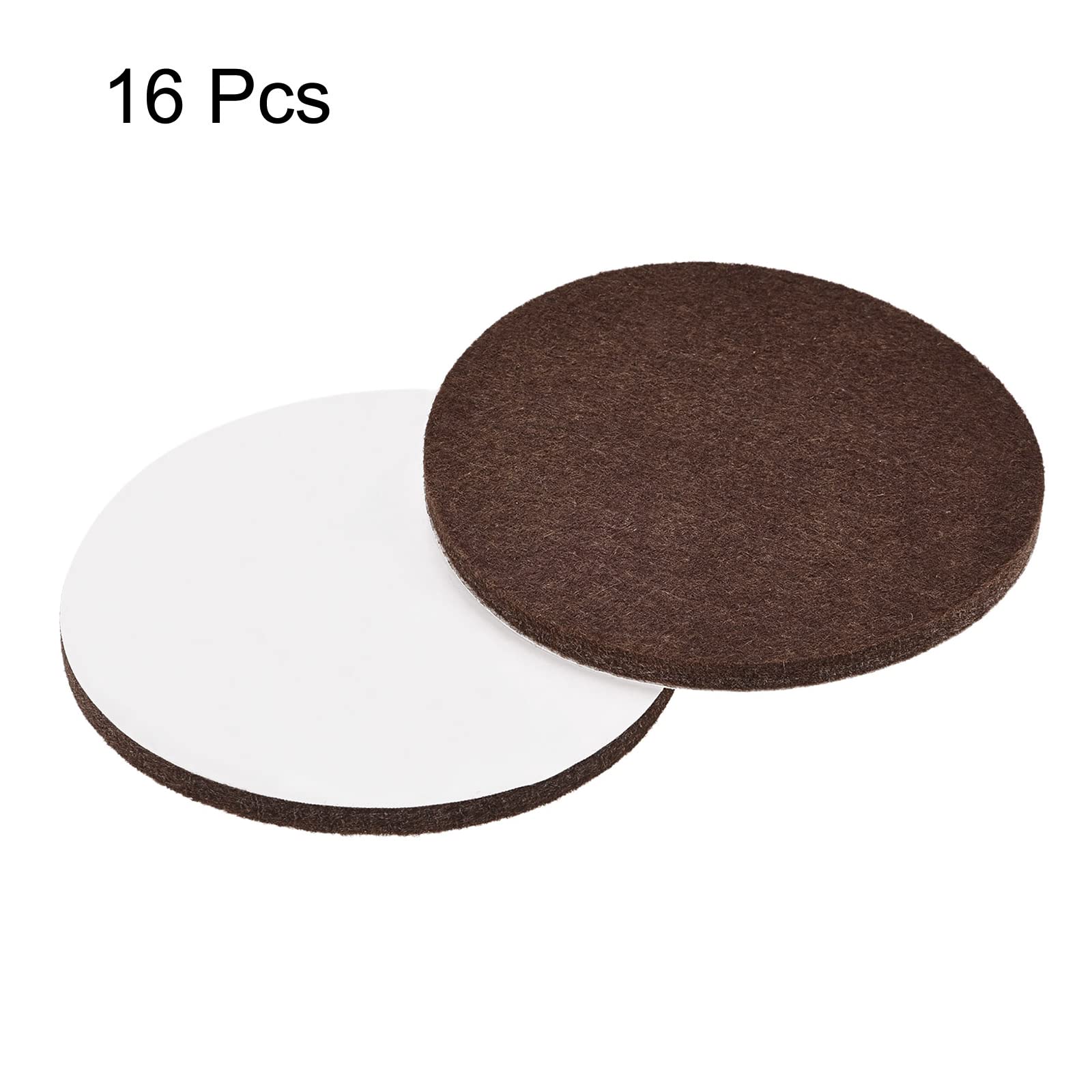 16 Patins Feutre Adhésifs 85mm Pour Meubles - Anti-rayures, Protection Sol, Neufs
