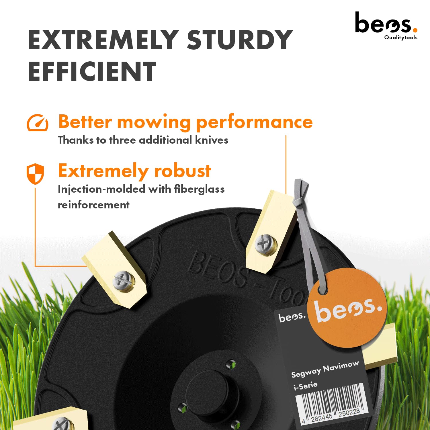 beos Premium Robotic Lawnmower Tuning, Blade disc for 6X Blades, for Segway Navimow i-Series - Image 4