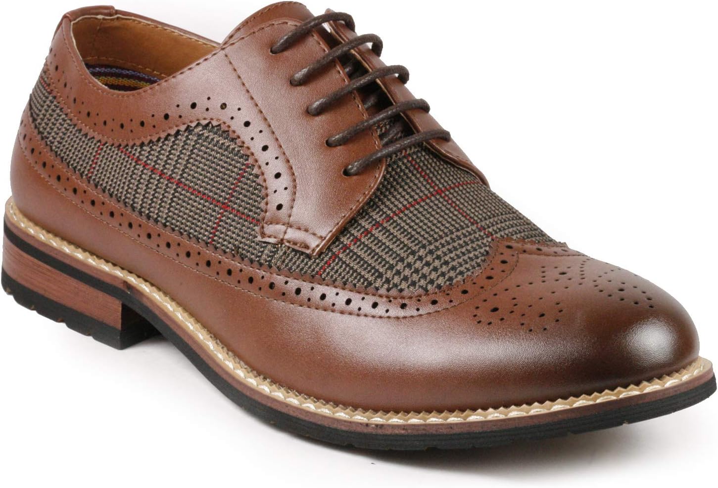 Metrocharm MC315 Men's Wing Tip Lace Up Oxford Shoe