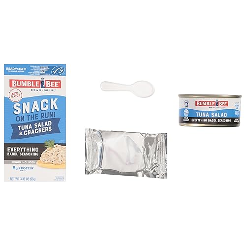 Vista 66 de Bumble Bee Snack On The Run - Kit de ensalada de atún con galletas saladas, listo para comer, cuchara incluida, atún capturado en la naturaleza