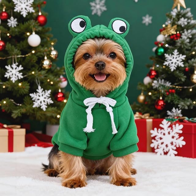 Foto 6 de 7 de Disfraz Perro Navidad, Sudadera con Capucha para Disfraz Navidad Perro Gato