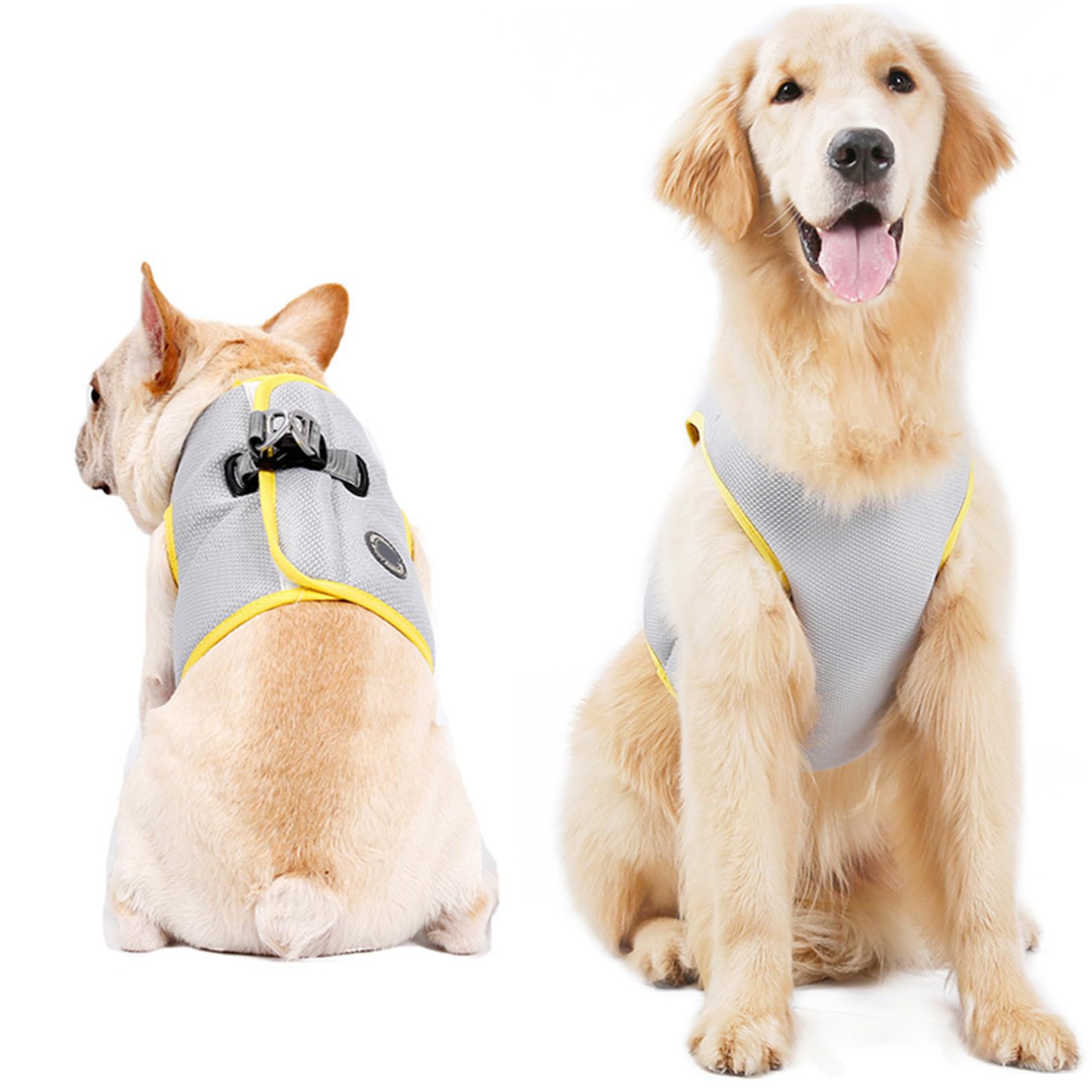 Gilet Rafraîchissant pour Chien et Chiot, Modèle L, Maille Coton