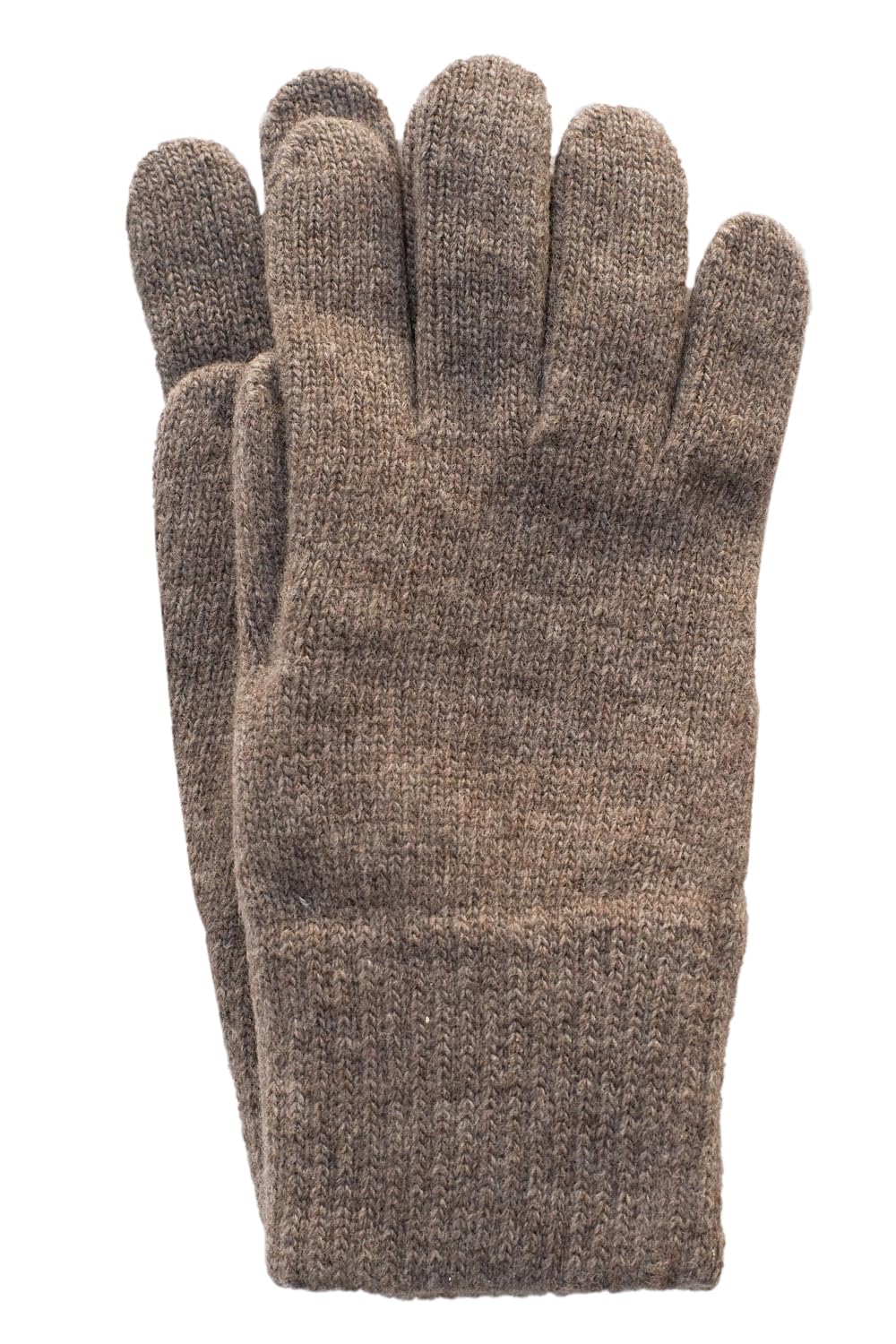 FosterNatur, Merino Women's Wool Gloves / Finger Gloves 100% Wool Merino Extra Fine, Elk, 8