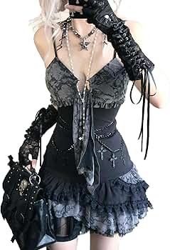 y2k 姫系 姫ギャル ゴスロリ パンク サブカル レース チェック スカート 71LhR2LHmnL._AC_SY350_QL65_.jpg