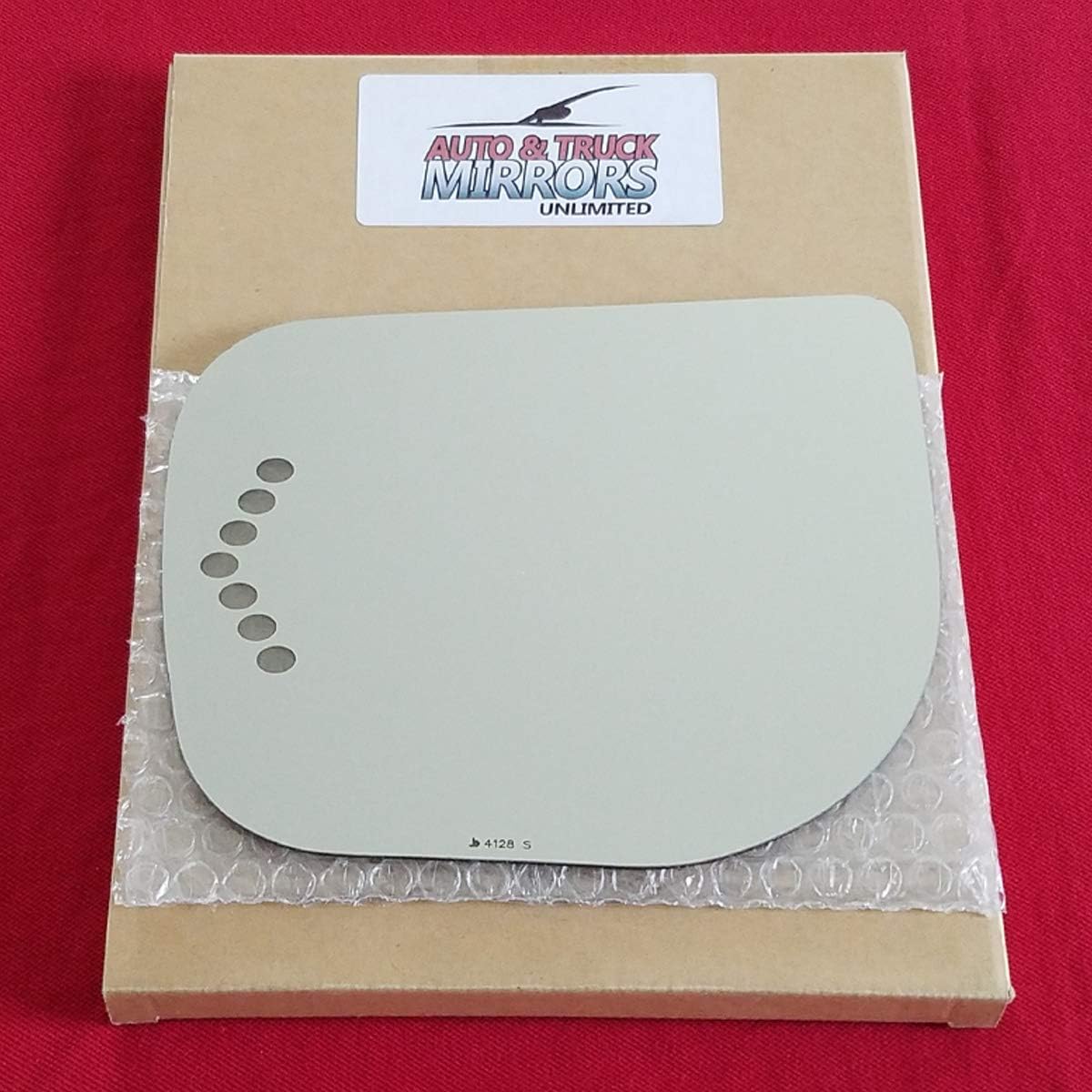 Driver Side Mirror Glass Replacement + Full Size Adhesive Pad for 2004 2005 2006 2007 2008 QX56, 2007 2008 2009 Armada - Signal Left Side View Mirror LH (04 05 06 07 08 09)