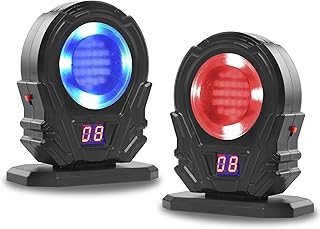 2 Pack Portable Laser Trainer Target - Dry Fire Laser Training System for Reactive Laser Shooting Counting Laser, Training...