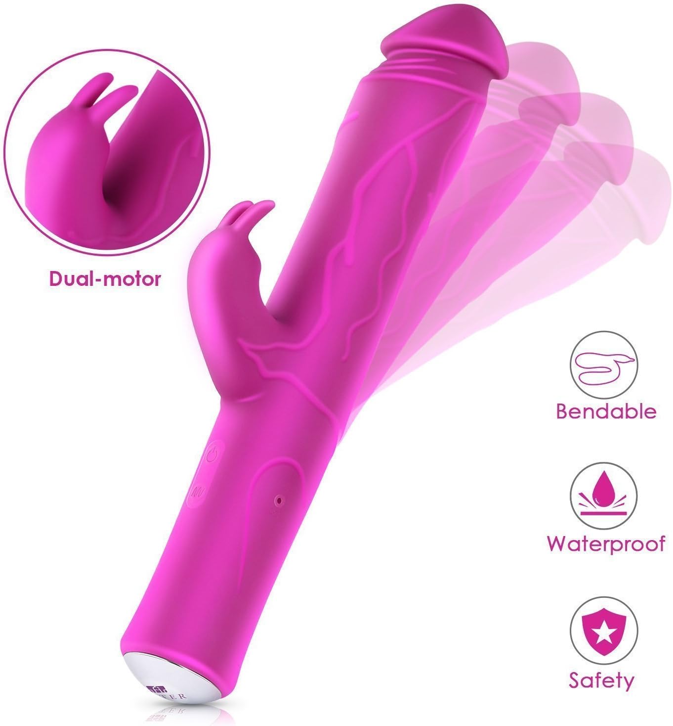 Anita Vibrador Extremo, Masajeador 7 Modos, Dildo Venoso ...