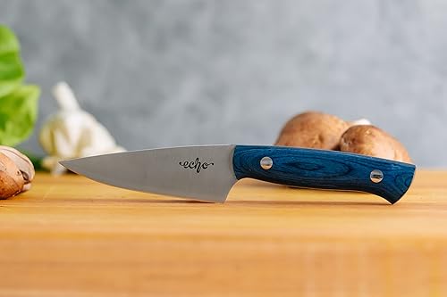 Miniatura 6 de Middleton Made Knives Echo 4 Cuchillo de pelar  Cuchillo de pelar de 4 pulgadas  Cuchillos de emparejamiento profesionales hechos a mano  Cuchillo