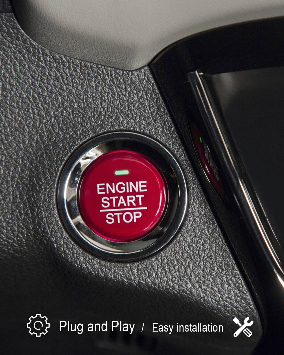 Engine Key Start Stop Push Button Ignition Starter Switch Fit for Honda HR-V 1.8L 2016-2018 Replace 35881-t4n-702 35881T4N701 35881T4NH01 35881T4NH02
