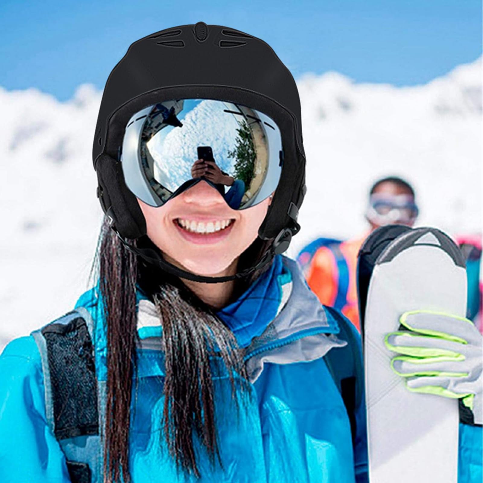 Casque de Ski pour Adulte, Design Léger et Réglable pour Les Sports de Neige, avec Lunettes, compatibilité, 1 Pièce, Options de Couleur