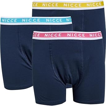 Nicce Boys 'Bessem' Soft Cotton Boxer Shorts, 3 Pack, Assorted
