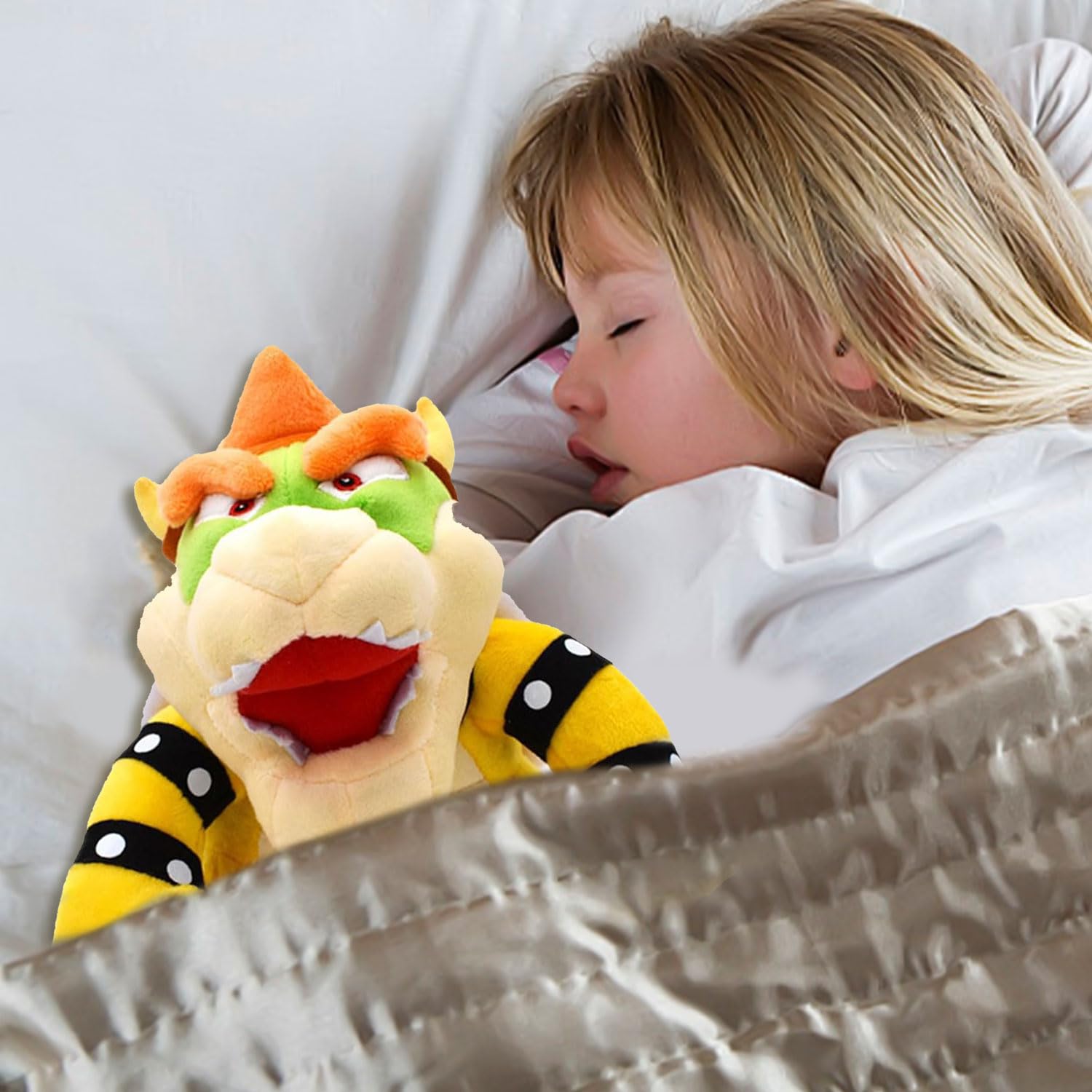 Peluche neuve Super Mario Bros Dark Bowser Koopa os peluche poupée 12