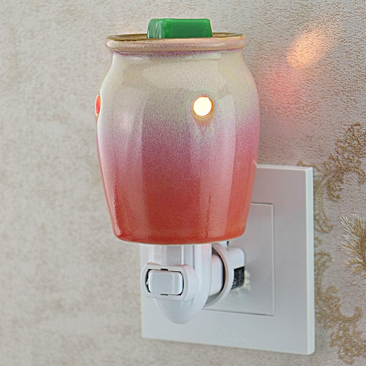 STAR MOON Scentsy Wax Warmer Plug in for Home Décor, Candle Wax Warmer, No Flame, with One More Bulb, Blossom