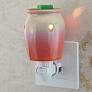 STAR MOON Scentsy Wax Warmer Plug in for Home Décor, Candle Wax Warmer, No Flame, with One More Bulb, Blossom