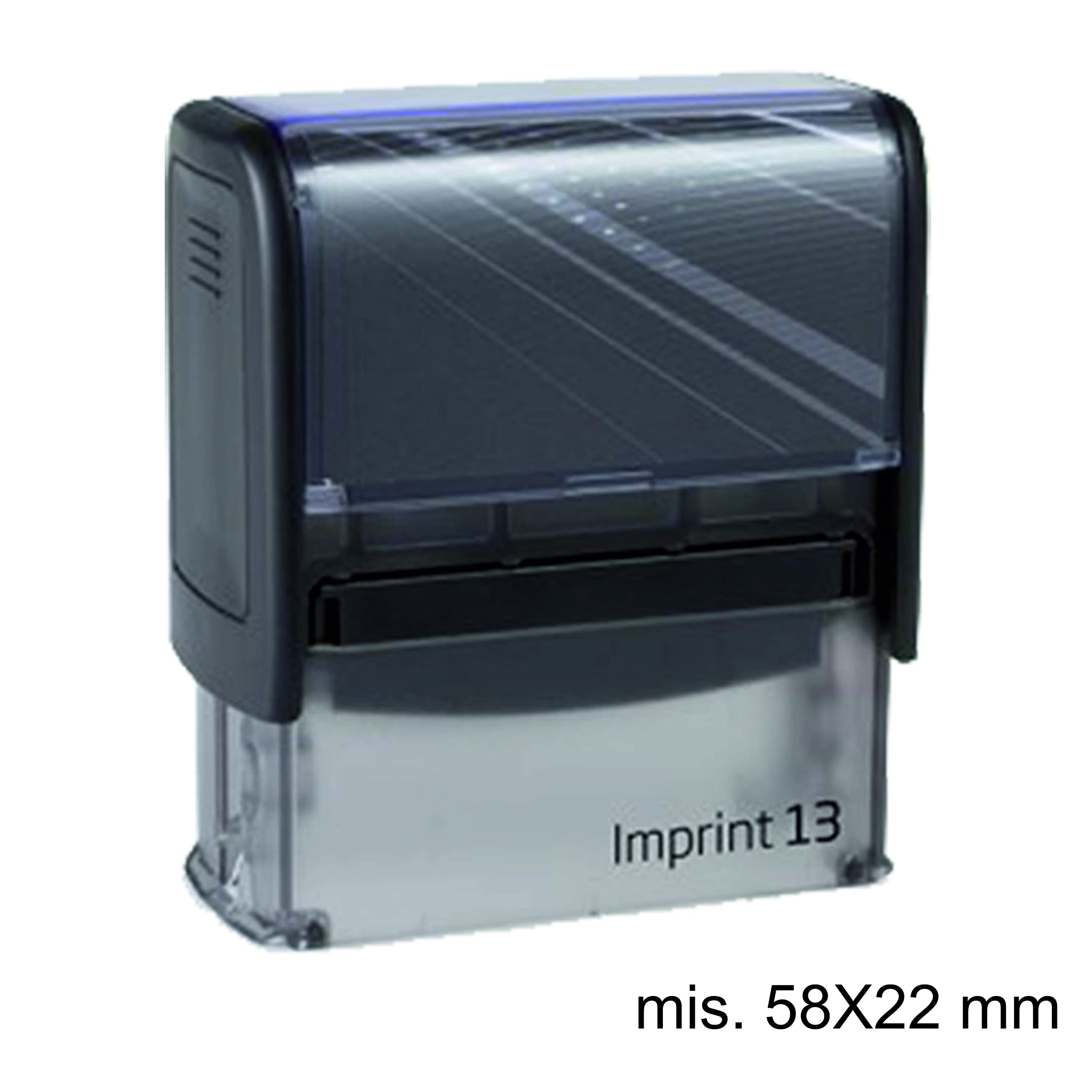 Timbro Shiny Printer - 22 x 58 mm - Timbro Autoinchiostrante - possibilità di personalizzazione - Modello: S-854