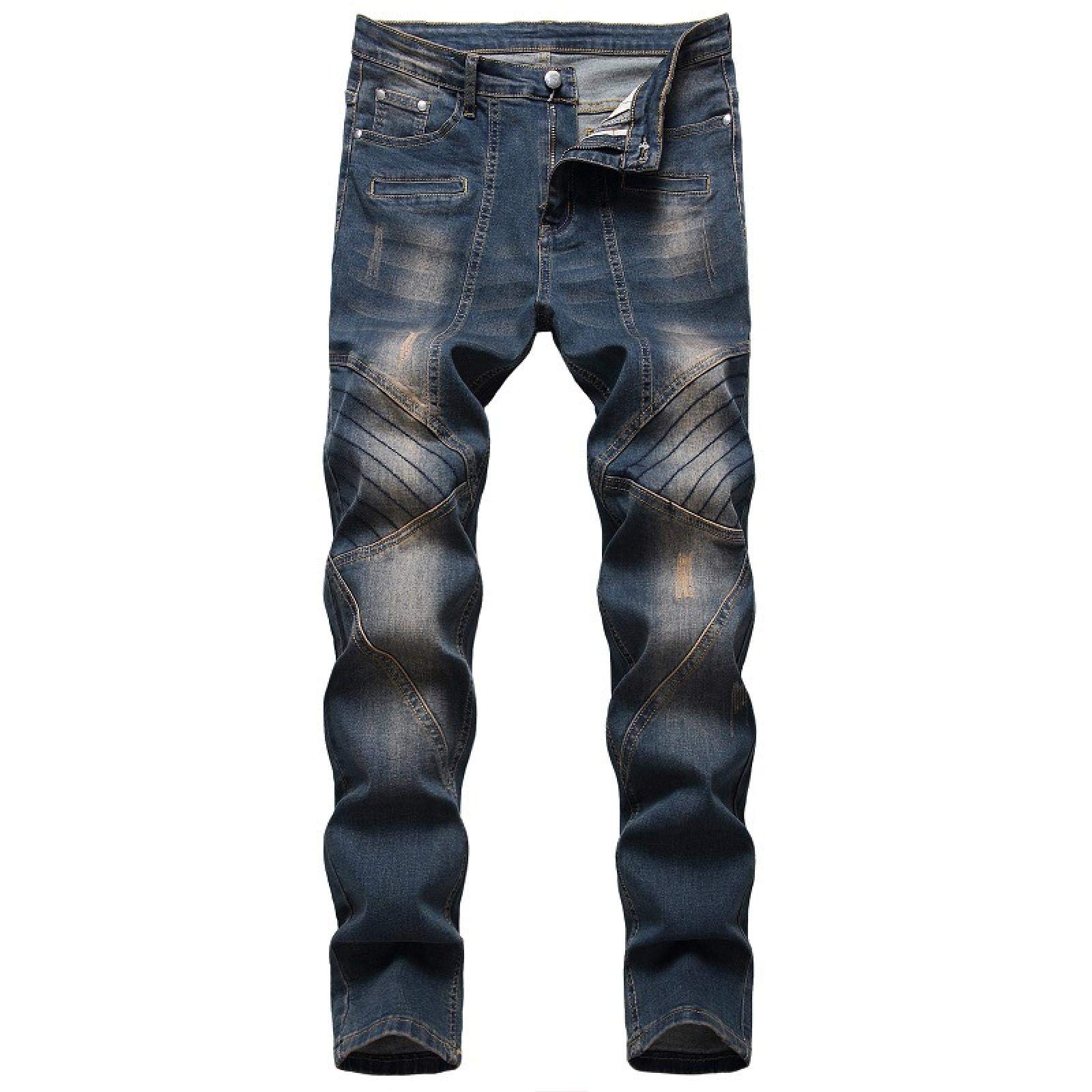 WQZYY&ASDCD Jeans Pantalon Denim Designer Jeans Hohe Qualität Für Herren Solide Hip Hop Punk Streetwear