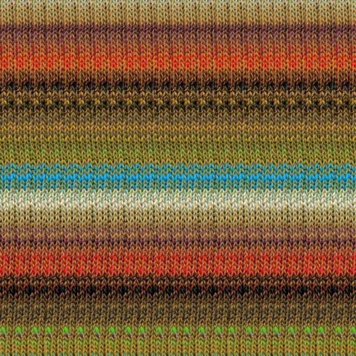 Noro Mirai, 08 - Browns-Turquoise-Lime-Red-Gold