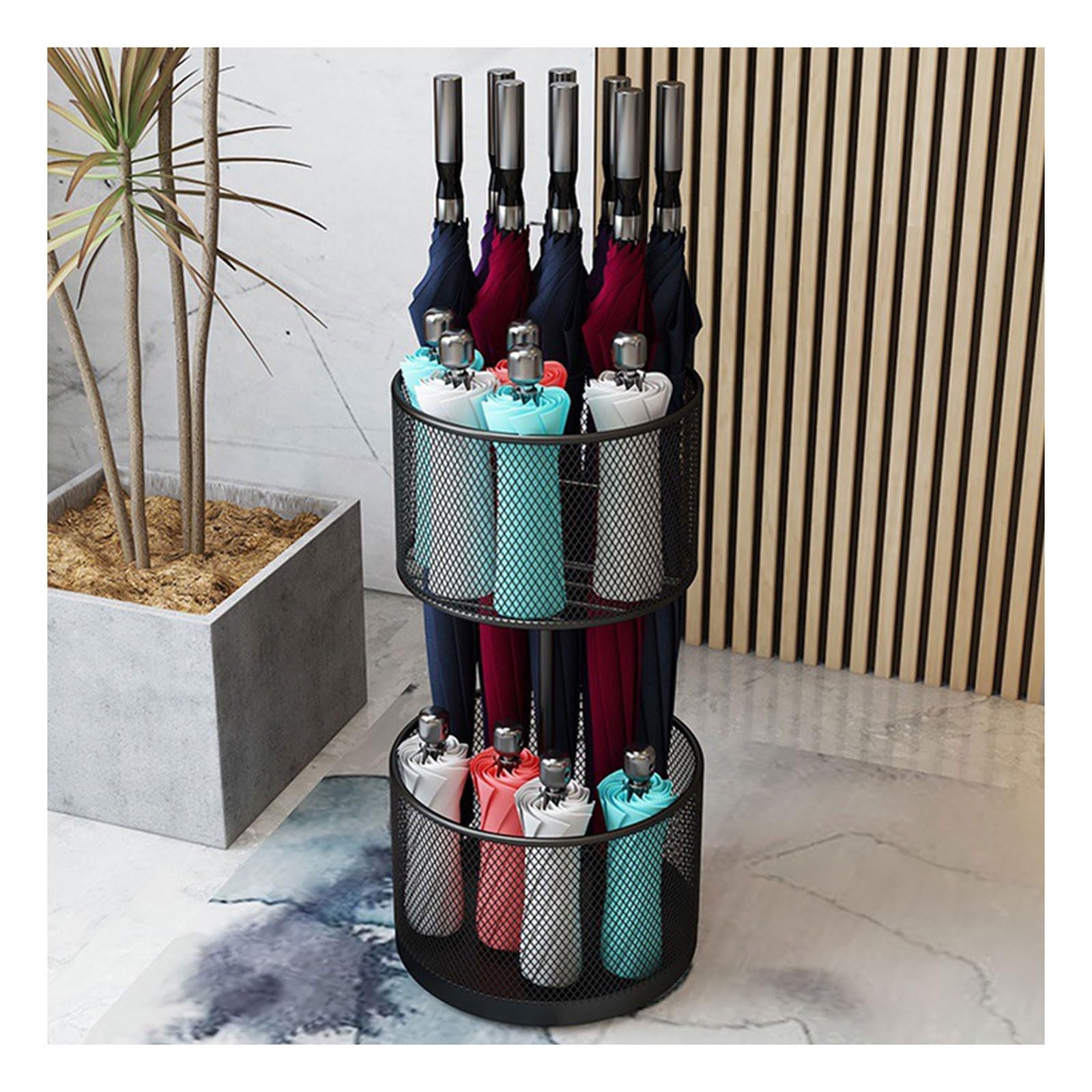 Support de parapluie commercial pour couloir de café et entrée de magasin chic