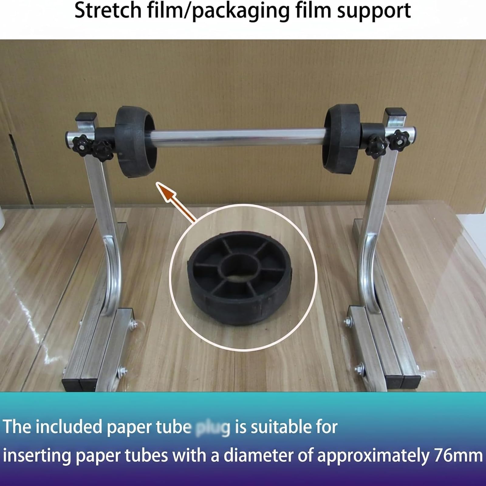 NGARY Supporto per Rotoli di Pluriball, Dispenser in Metallo Resistente, Larghezza Regolabile E Design Stabile E Senza Oscillazioni, per Pluriball, Pellicola Estensibile E Schiuma 30cm