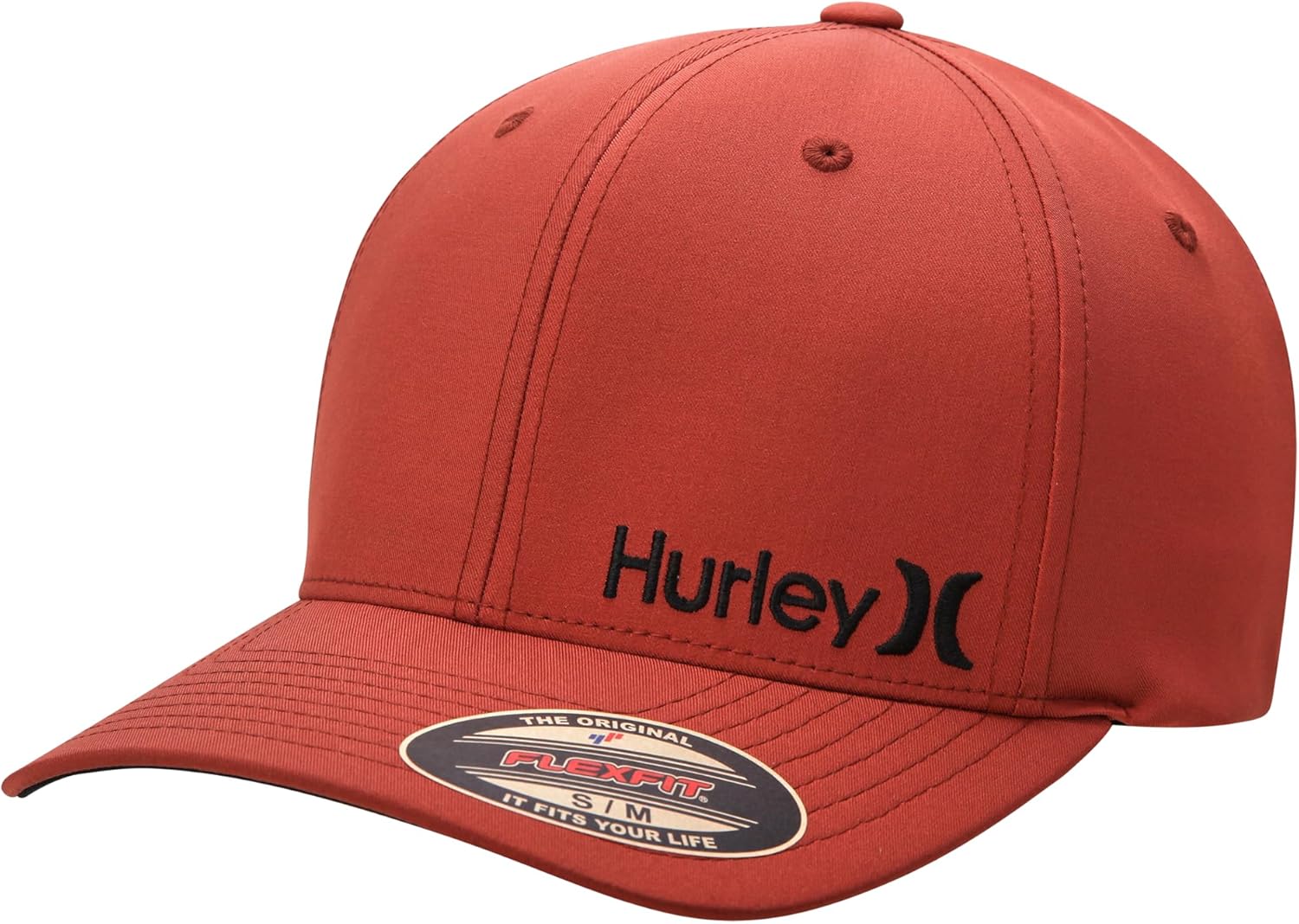Hurley mens One & Only Corp Flexfit Perma Curve Bill Baseball Hat