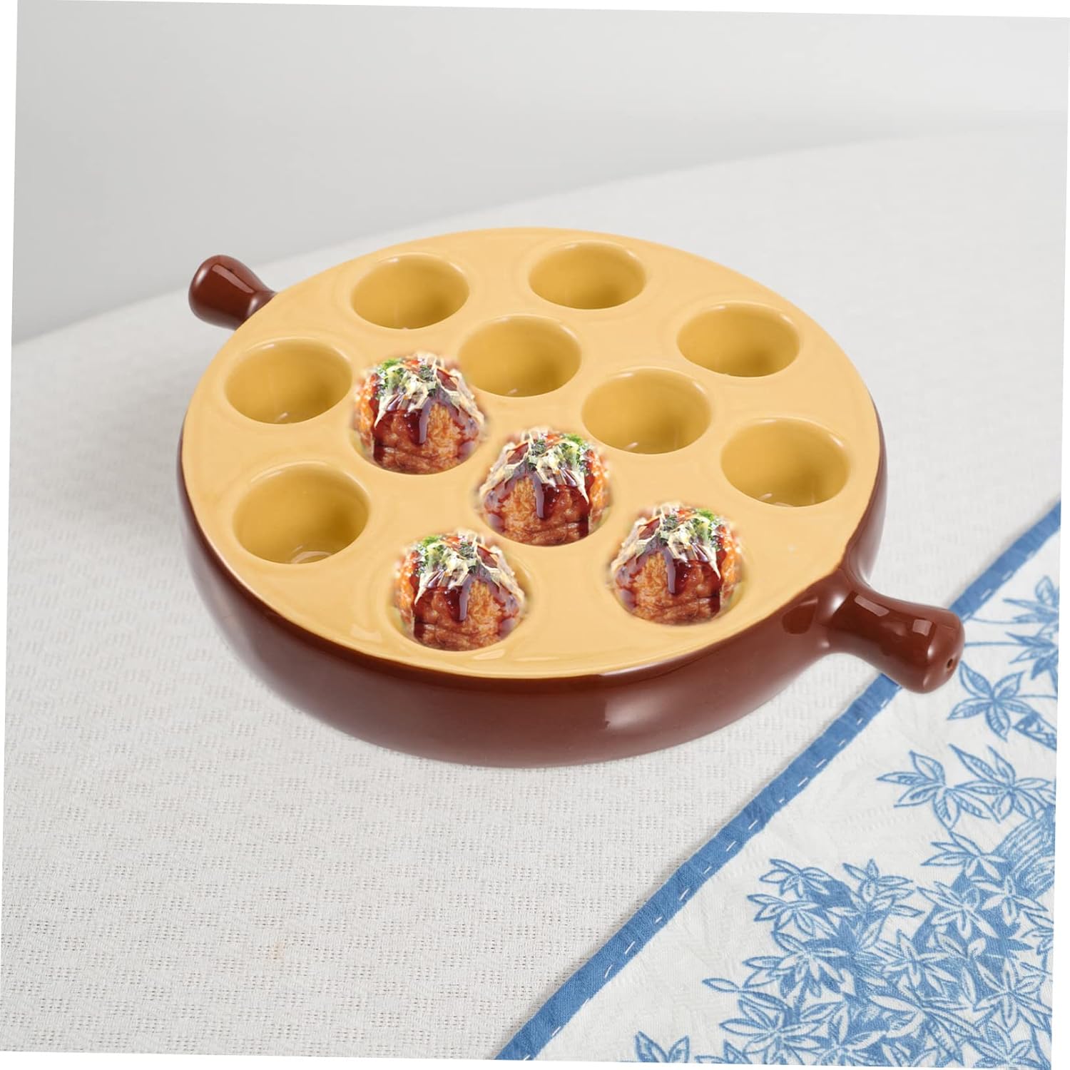 Healifty Escargot Serving Dish Heat-Resistant Snail Plate for Baking Porcelain Escargot Tray for Restaurants and Home Cooking