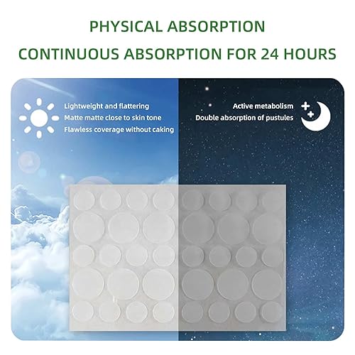 Miniatura 6 de Vendajes invisibles para cubrir manchas  72 unidades de protectores faciales, parche hidrocoloide para el acné, adhesivo, forma de punto pequeño,