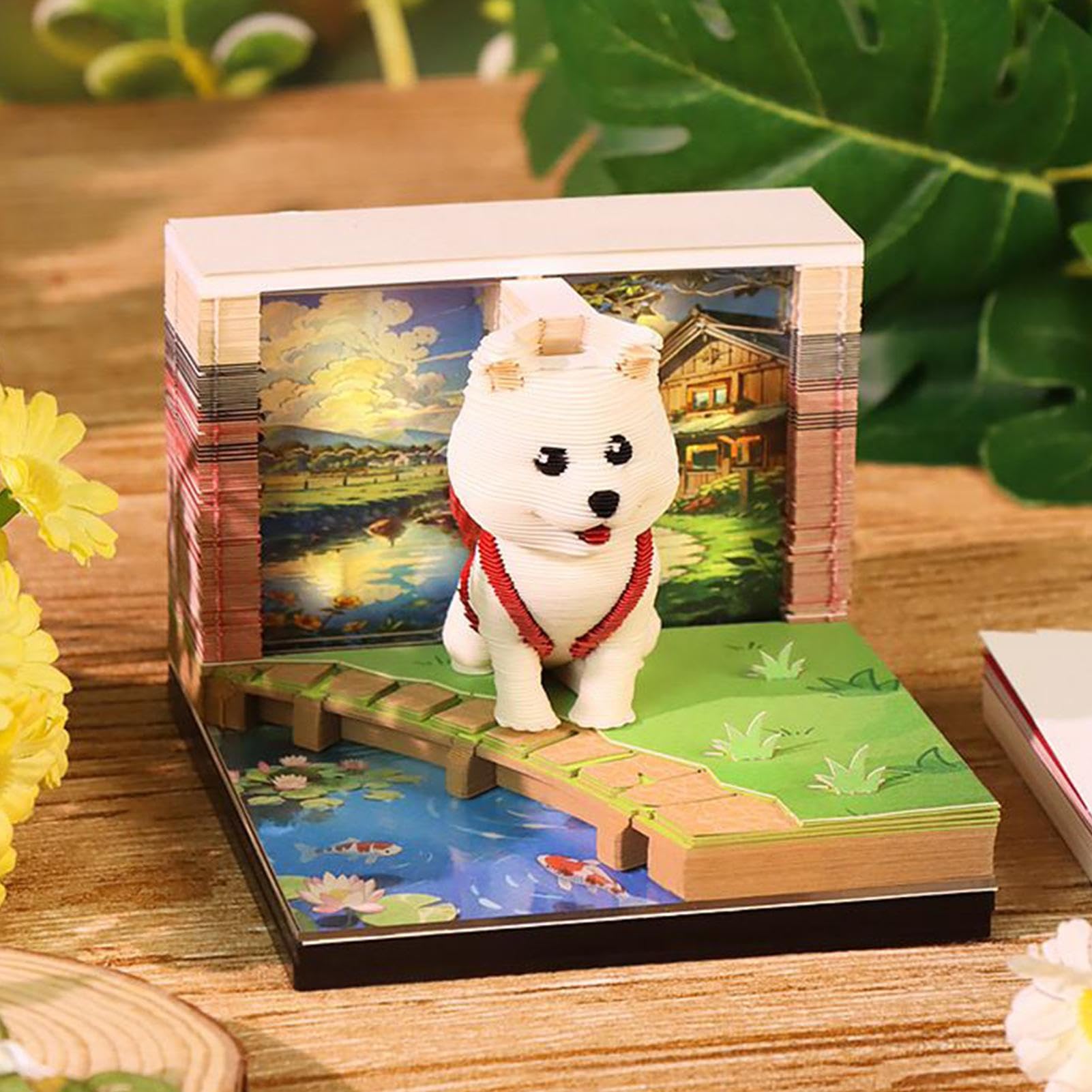 Kalendarz Biurkowy 3D Papierowa rzeźba 3D