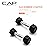 CAP Barbell 5 LB Rubber Coated Hex Dumbbell Hand Weight - Pair | Chrome Handle