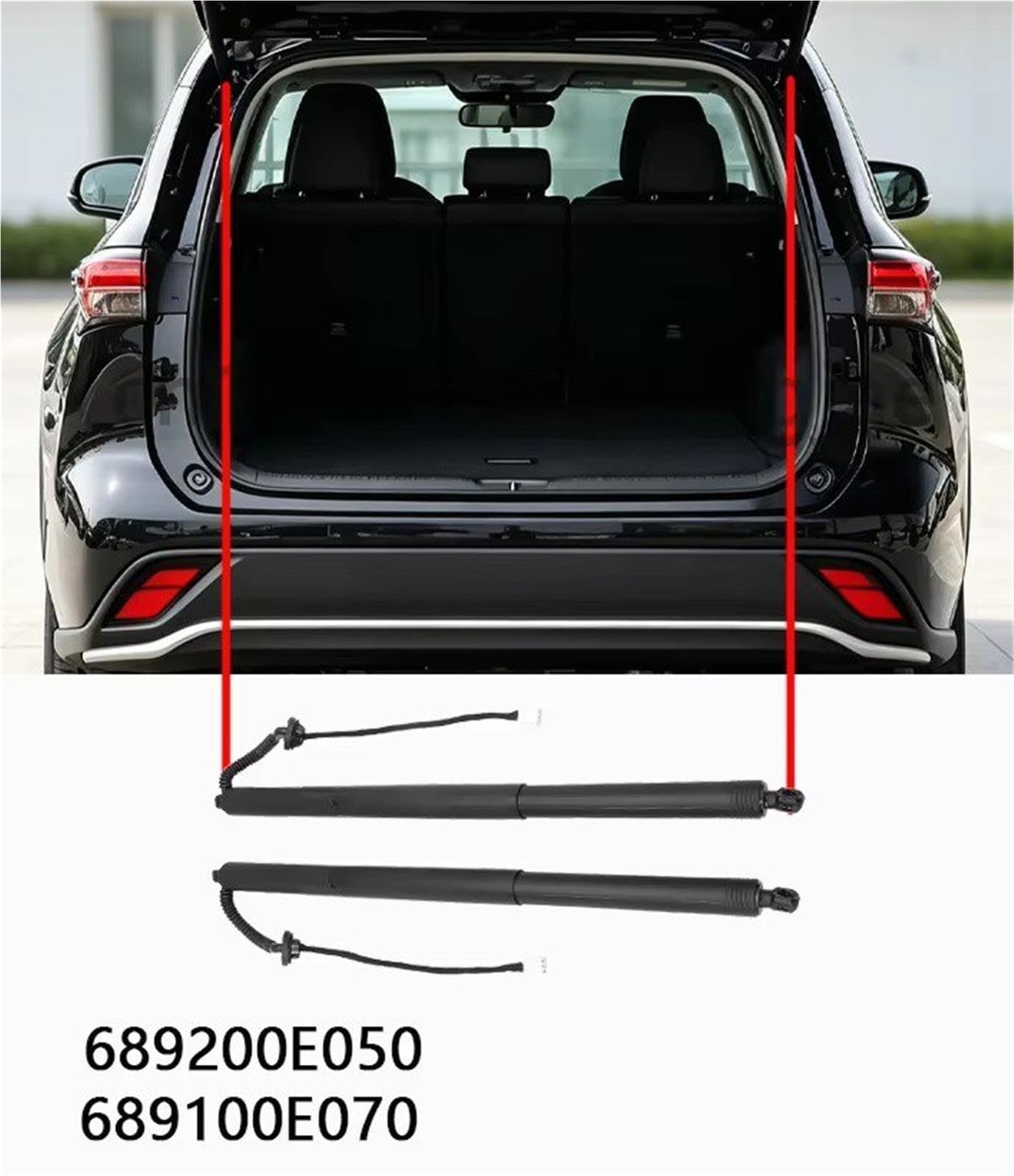 Pistone Portellone Per Toyota Per Highlander Per XU70 2021-2023