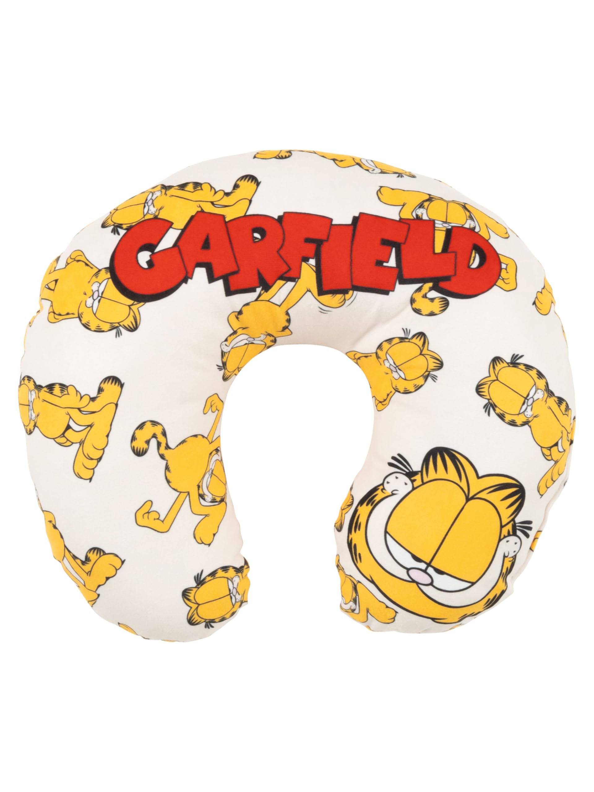 United Labels Garfield Travel Neck Pillow Comfortable Travel Pillow Neck Pillow Car Aeroplane Beige