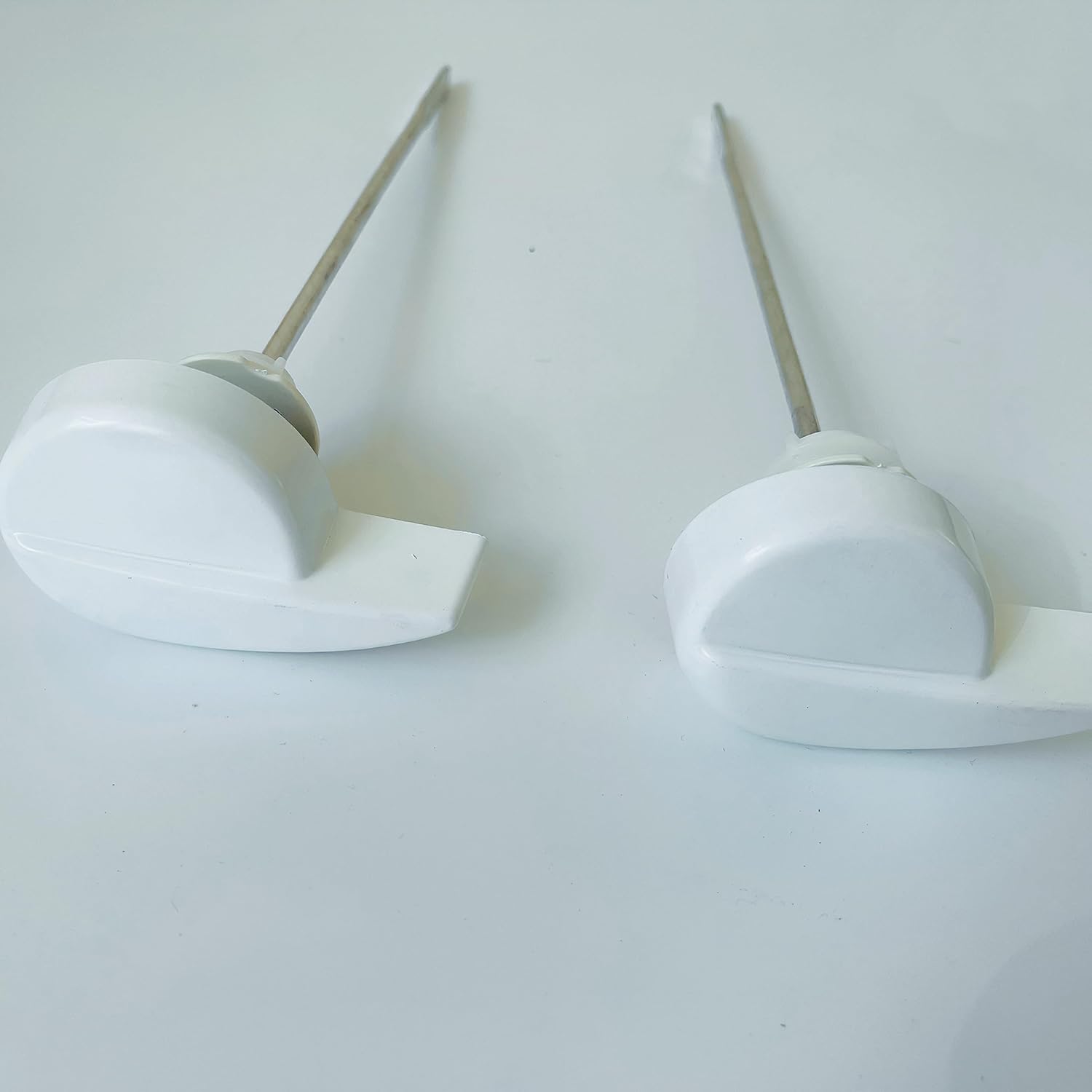 WK803W2 2 Pieces Toilet Replacement Tank Handle Front Mount Flush Lever Stainless Steel Material