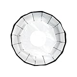 Buff 24' White Foldable Beauty Dish Compatible with Paul C. Buff Flash Strobe Unit
