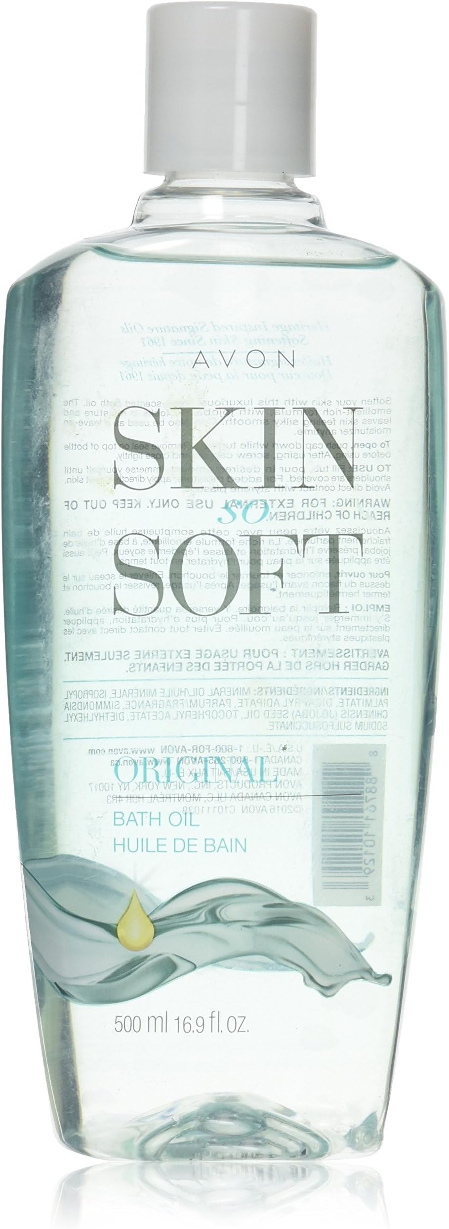 Skin So Soft Original Bath Oil for Women, Moisturizing Body Oil with Jojoba Oil for Dry Skin, 16.9 fl oz Hydrating Shower Oil; Perfect as an After-Shower Skin Softener for All Adults