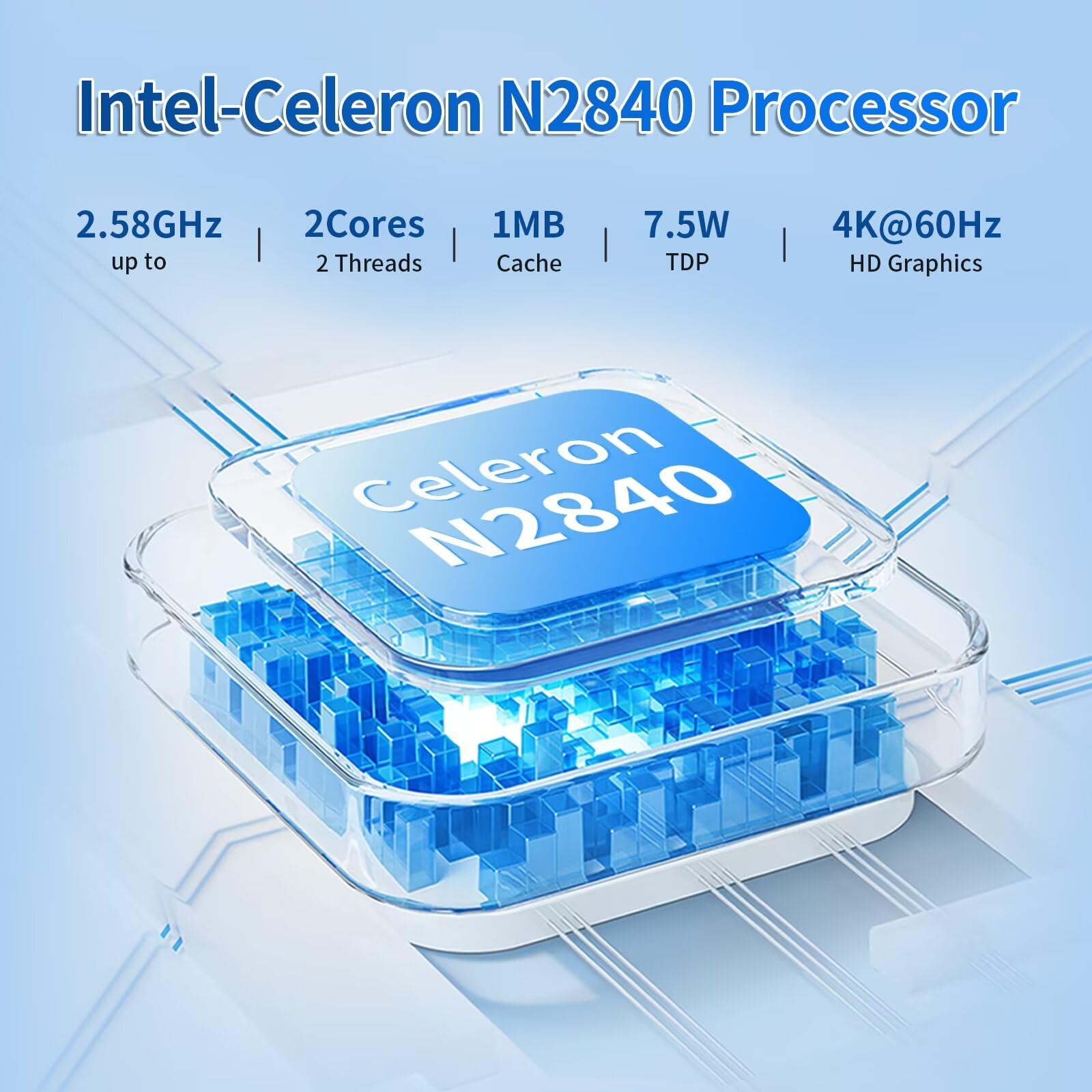 Industrial Mini PC, Industrie PC Celeron N2840, Fanless Computer, HD+VGA Dual Display, 2RS232 COM, 2RJ45 LAN, 4USB, WiFi, BT,SIM Slot,DDR3L Barebone