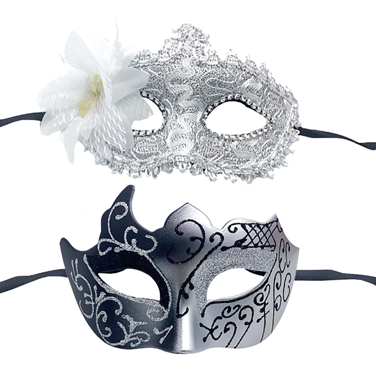 Bagtopia Masquerade Mask for Women Men, Couple Venetian Ball Party Masks — image 1