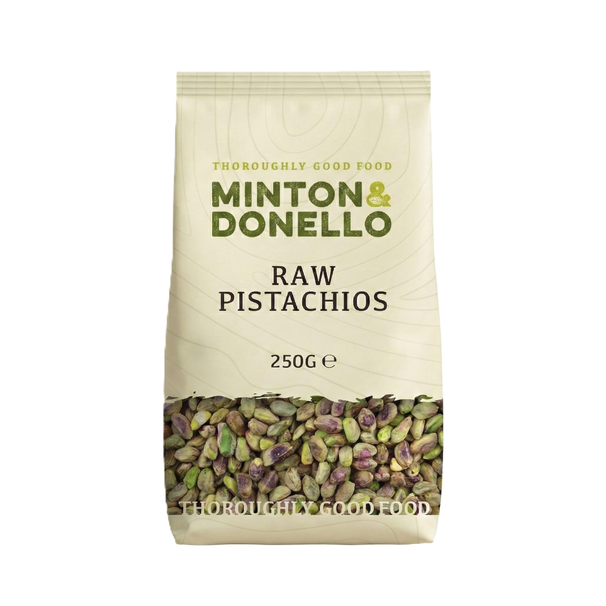 Minton & Donello - Raw Pistachios, Natural & Unsalted, Great for Healthy Snacking, 250g