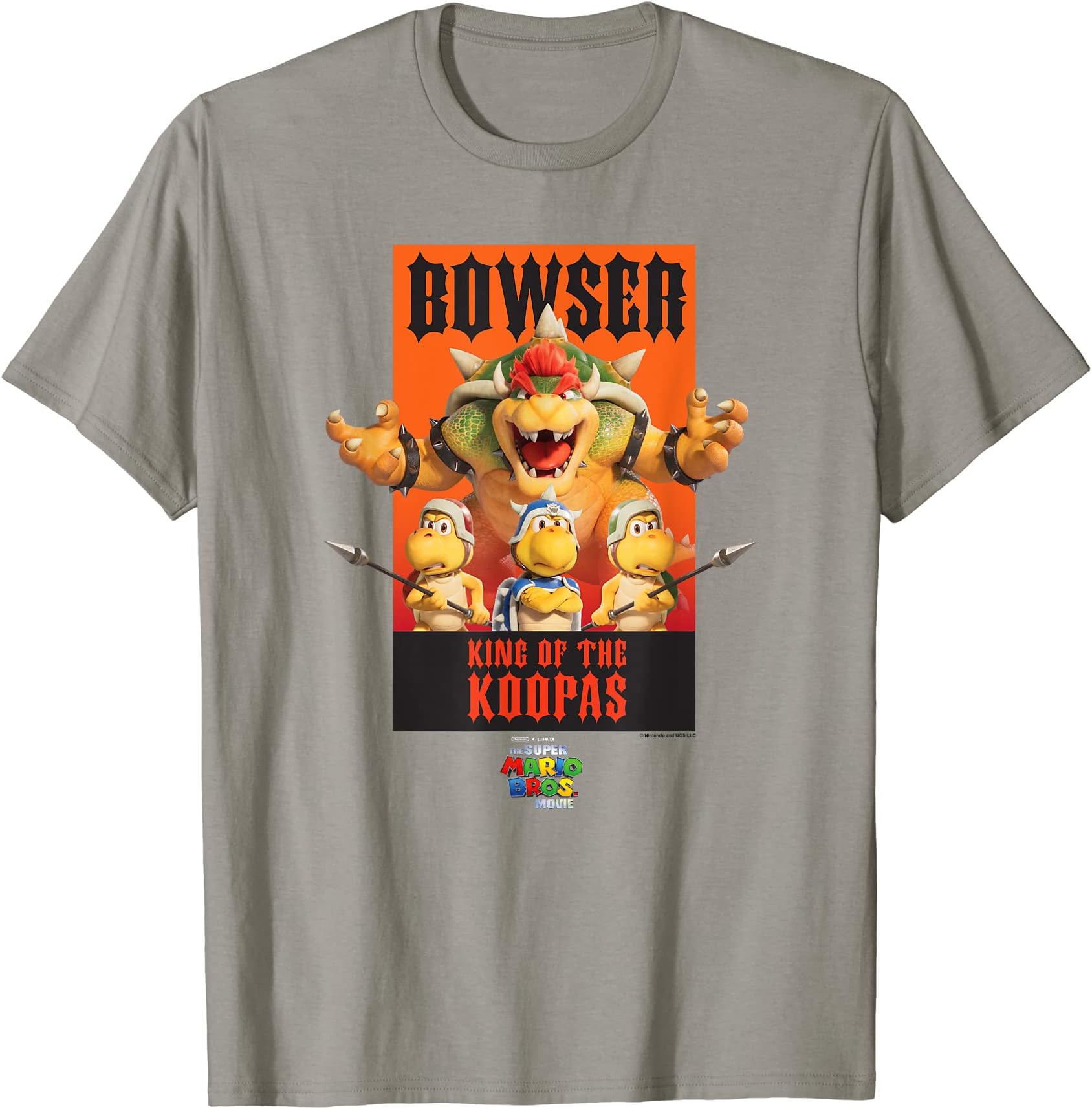 The Super Mario Bros. MovieBowser King Of The Koopas Poster T-ShirtOEKO-TEX STANDARD 100