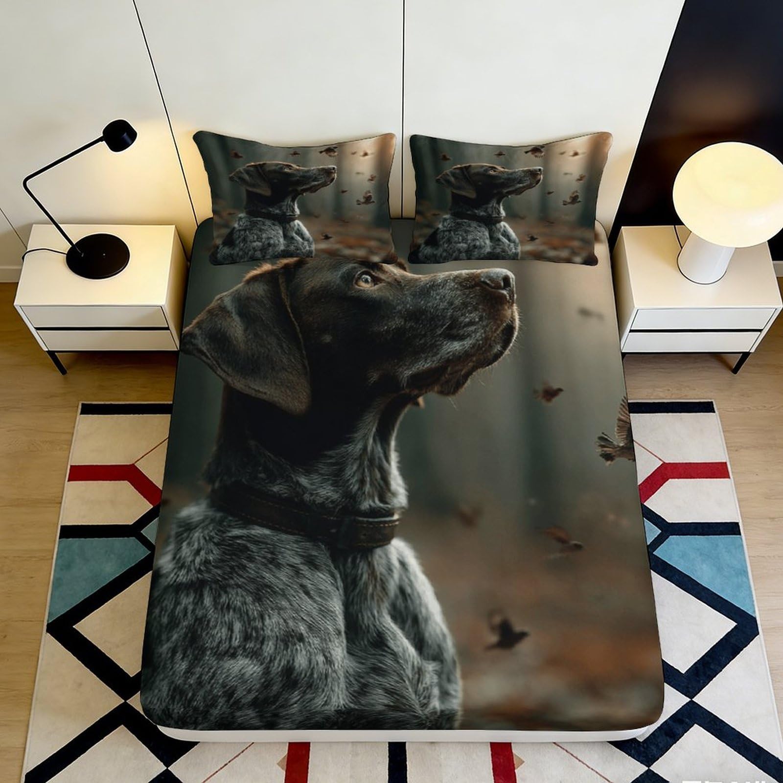 Drap housse 3D animal antidérapant et lavable en machine