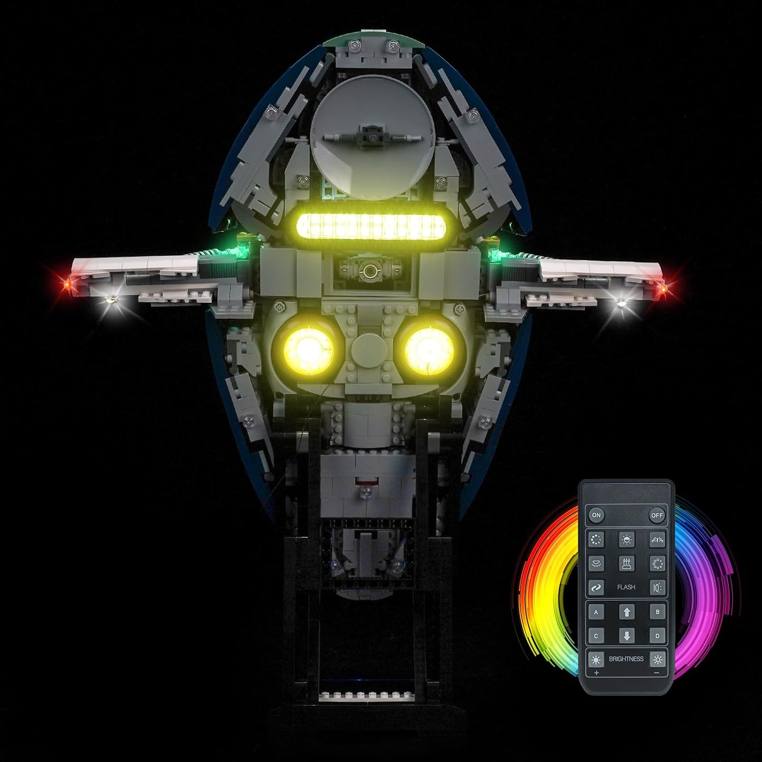 LED Lighting Compatible with Lego Jango Fett’s Firespray-Class Starship 75409，Light Kit Compatible with Lego 75409, NOT Included The Model Set - JUST Lights
