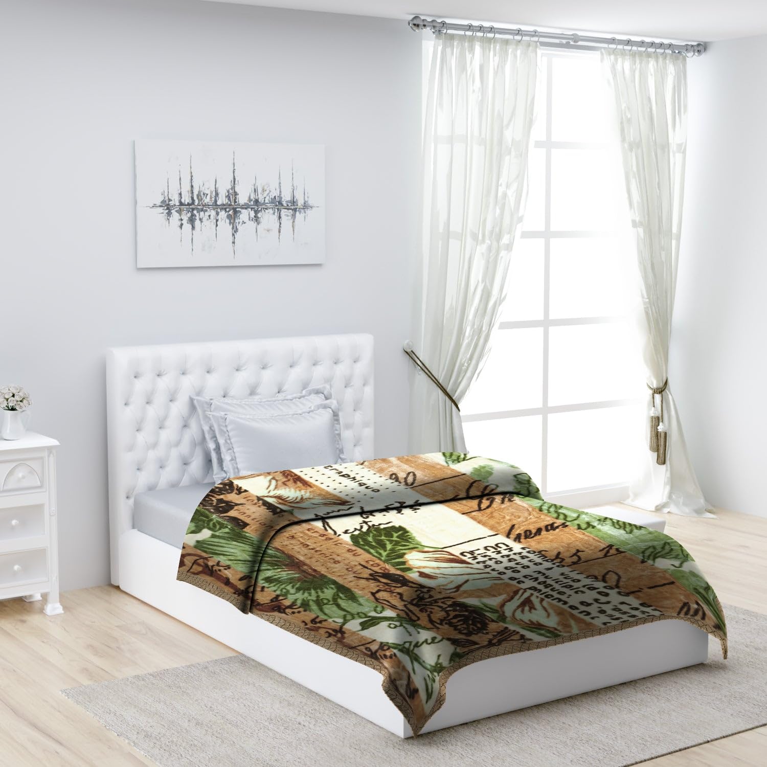Monte Carlo Winter Multi Printed Single Bed Blanket Lucas 2 Ply 156 GSM (Width 1.60 M X Length 2.20 M)-picture-22