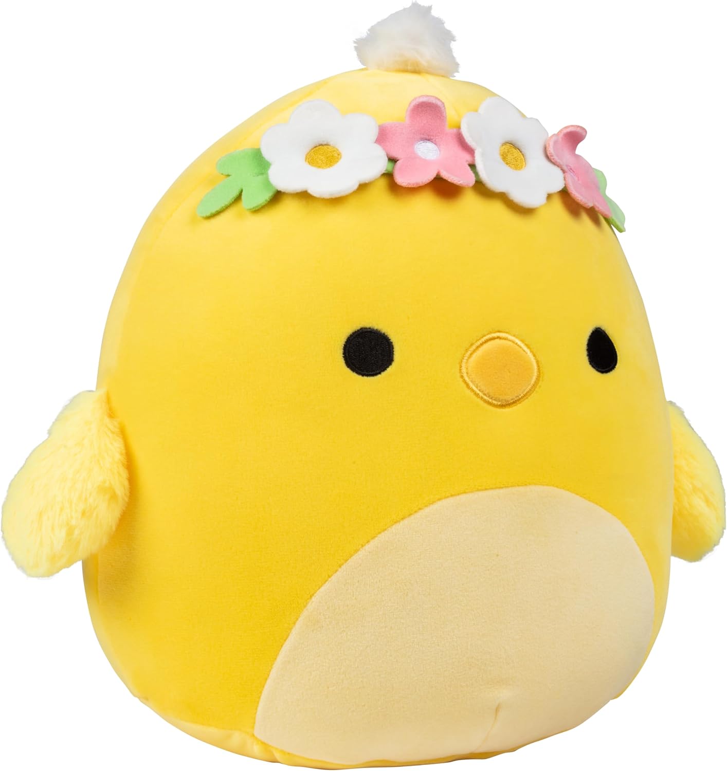 Squishmallows Original 10-Inch Triston The Chick with Flower Crown - Official Jazwares Plush - Collectible Soft & Squishy Chick Stuffed Animal Toy - Gift for Kids, Girls & Boys