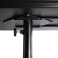 Vista 9 de Yaheetech Beauty Rolling - Carrito de aluminio con 5 ruedas y accesorios para baño, oficina, color negro